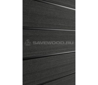 Профиль ДПК для заборов SW Agger Черный глянцевый бесшовный от производителя  Savewood по цене 570 р