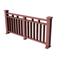 Декоративные ограждения ДПК " Европа", Мербау, шлифованное Декоративные ограждения ДПК " Европа", Мербау, шлифованное