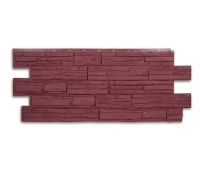 Фасадные панели (цокольный сайдинг) коллекция ЭКО-1 АЛЬПИЙСКАЯ СКАЗКА - Красный