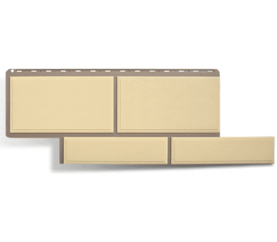 Фасадные панели (цокольный сайдинг)   Флорентийский камень Слоновая Кость от производителя  Альта-профиль по цене 485 р