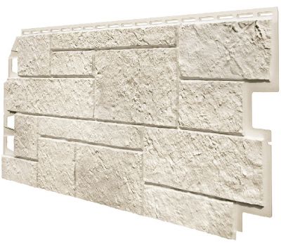 Фасадные панели (Цокольный Сайдинг) VOX Vilo SANDSTONE Слоновая-кость от производителя  Vox по цене 570 р