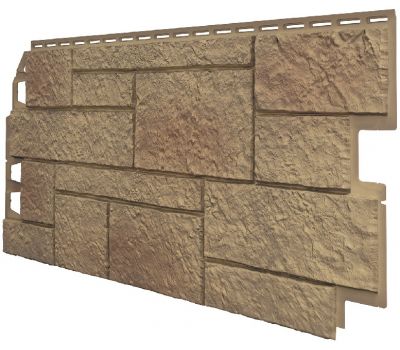 Фасадные панели (Цокольный Сайдинг) VOX Sandstone Светло-коричневый от производителя  Vox по цене 570 р