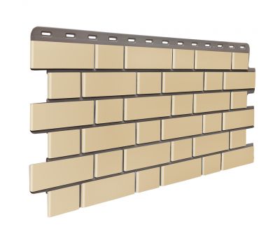 Цокольный сайдинг Кирпич Клинкерный Желтый от производителя  Fineber по цене 595 р