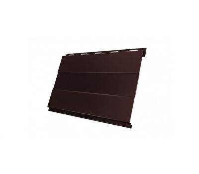Металлический сайдинг Вертикаль (prof) 0,5 Quarzit RAL 8017 Шоколад от производителя  Grand Line по цене 1 320 р