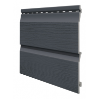 Виниловый сайдинг панель двойная Kerrafront Classic - Anthracite Виниловый сайдинг панель двойная Kerrafront Classic - Anthracite