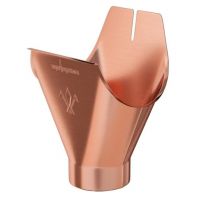 Воронка желоба Медь 125/90 Воронка желоба Медь 125/90